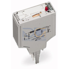 Surge suppression module for signal technology; Nominal voltage: 24 VDC; for 1 signal path; plugged on rail-mount terminal block, 15 mm wide