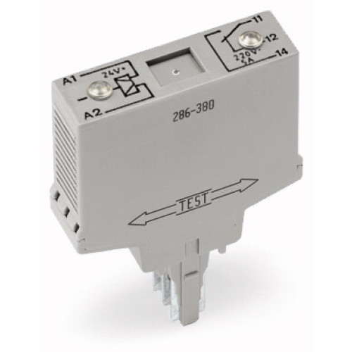 Relay Module, Bistable Relay With 1 Changeover Negative Switching Gray