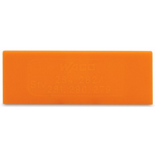 Step-Down Intermediate Plate, 1 mm Thick Only For Terminal Blocks 4 Orange