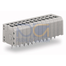 Press-In PCB Terminal Block, 1.5 mm&sup2; Pin Spacing 3.5 mm 3-Pole Gray