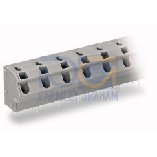 PCB Terminal Block, 2.5 mm&sup2; Pin Spacing 10/10.16 mm 16-Pole Gray