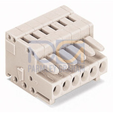 Female connector with coding finger light gray