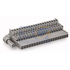 Female Connector, With Coding/Securing Elements 10-Pole Gray