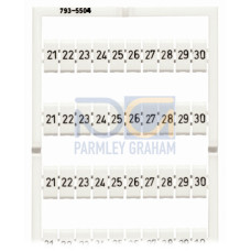 WMB marking card, as card, MARKED, white