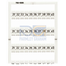 WMB marking card, as card, MARKED, white