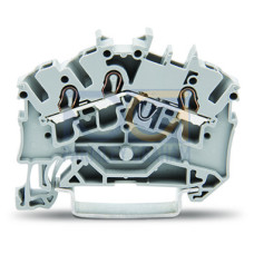 3-conductor through terminal block, 2.5 mm&sup2;, suitable for Ex e II applications, gray