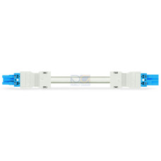 pre-assembled interconnecting cable, Eca, Socket/plug, blue