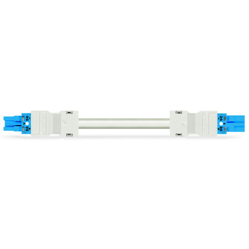pre-assembled interconnecting cable, Eca, Socket/plug, blue