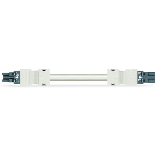 pre-assembled interconnecting cable, Eca, Socket/plug, dark gray