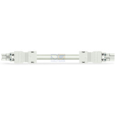 pre-assembled interconnecting cable, Eca, Socket/plug, white