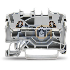 2-conductor through terminal block, 2.5 mm&sup2;, suitable for Ex e II applications, light gray