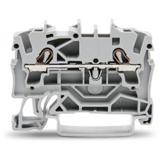 2-conductor through terminal block, 2.5 mm², suitable for Ex e II applications, gray