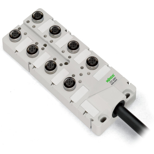 M12 sensor/actuator box 8-way 4-pole 5m connecting cable