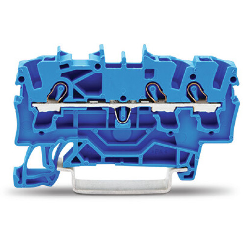 3-conductor through terminal block, 2.5 mm&sup2;, for Ex e II and Ex i applications, blue
