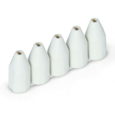 Insulation stop, 0.25 - 0.5 mm², 5 pieces/strip, light gray