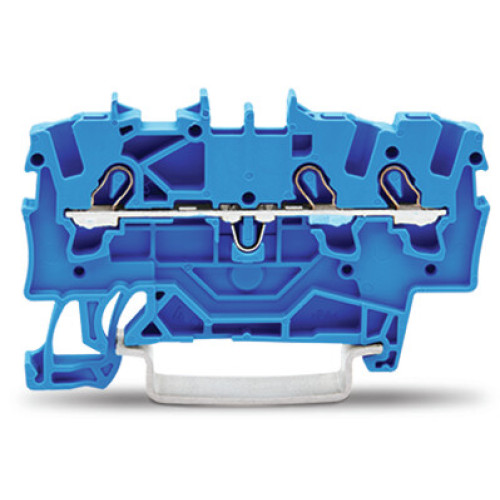 3-conductor through terminal block, 1.5 mm&sup2;, for Ex e II and Ex i applications, blue