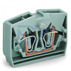 2-conductor end terminal block, without push-buttons, suitable for Ex e II applications, black