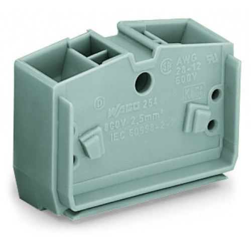 4-conductor center terminal block, without push-buttons, suitable for Ex e II applications, black