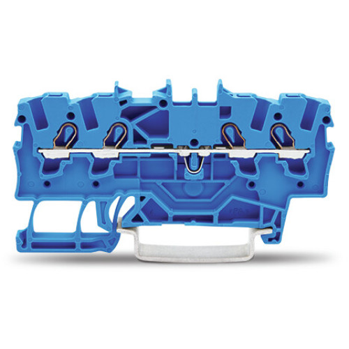 4-conductor through terminal block, 1.5 mm&sup2;, for Ex e II and Ex i applications, blue