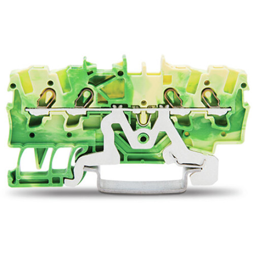 4-conductor ground terminal block, 1.5 mm&sup2;, suitable for Ex e II applications, green-yellow