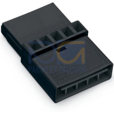 Intermediate coupler, 5-pole, Cod. A, black