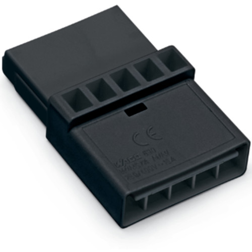 Intermediate coupler, 5-pole, Cod. A, black