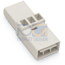 Intermediate coupler, 3-pole, Cod. A, white