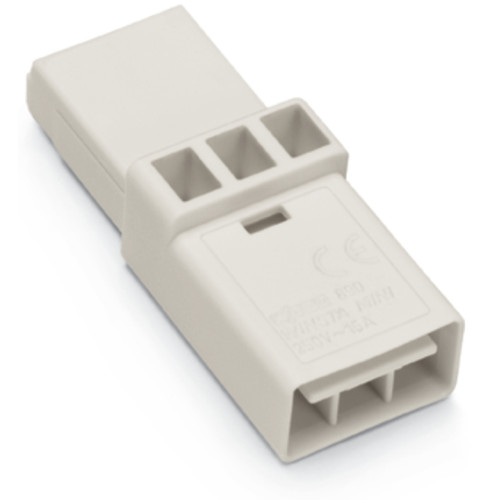 Intermediate coupler, 3-pole, Cod. A, white