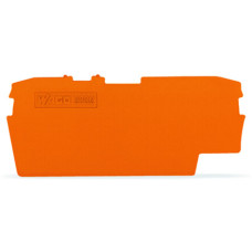 End and intermediate plate, 1 mm thick, orange
