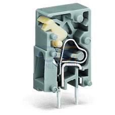 Stackable PCB terminal block, push-button, 2.5 mm&sup2;, gray