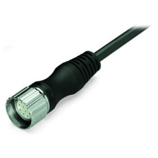 Connecting cable, 12-pole, Length: 5 m, black