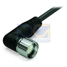 Connecting cable, 12-pole, Length: 5 m, black