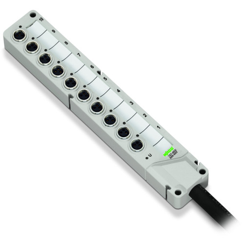 M8 sensor/actuator box 4-way 3-pole 2m connecting cable