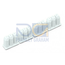 Insulation stop, 0.08 - 0.2 mm&sup2; "s" (0.14 mm&sup2; "f-st"), 4 x 3 pieces/strip, white