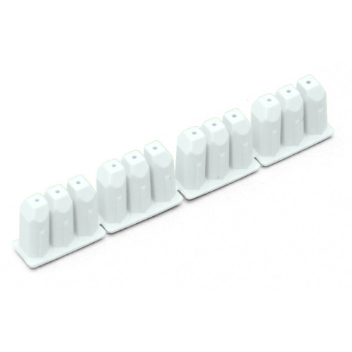 Insulation stop, 0.08 - 0.2 mm&sup2; "s" (0.14 mm&sup2; "f-st"), 4 x 3 pieces/strip, white