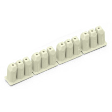 Insulation stop, 0.25 mm s, 0.14 - 0.25 mm f-st, 4 x 3 pieces/strip, light gray