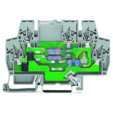 Surge suppression module for signal technology, Nominal voltage: 24 VDC, for 2 signal paths with common surge arrester