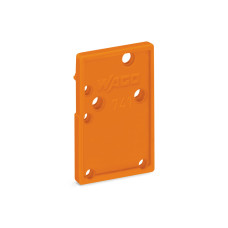 End plate, snap-fit type, 1.5 mm thick, orange