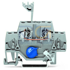 Component terminal block, double-deck, with varistor, gray