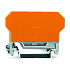 Terminal Block For Pluggable Modules, Orange Separator Plate With 2-Conductor Terminal Blocks Gray