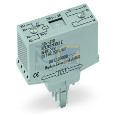 Relay module, Nominal input voltage: 24 VDC, 1 break and 1 make contact, gray