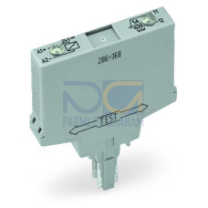 Relay module, Nominal input voltage: 24 VDC, 1 break contact, gray