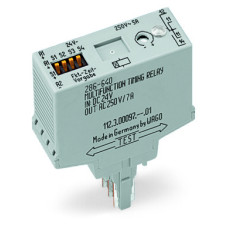 Multifunction Timing Relay Module, Relay With 1 Changeover Contact (1U) 4 Time Ranges Gray
