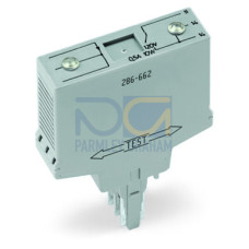 Current flow monitoring module, DC currents, Monitoring range: 0.4 A  3.5 A, light gray