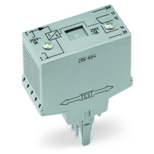 Current flow monitoring module, AC currents, Monitoring range: 0.2 A  3 A, light gray