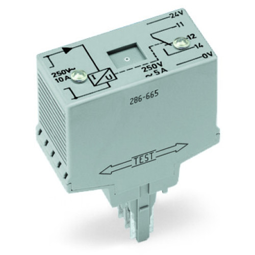Current flow monitoring module, AC currents, Monitoring range: 1 A  10 A, light gray