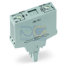 Optocoupler module, Nominal input voltage: 24 VDC, Output voltage range: 20  30 VDC, gray