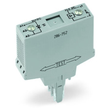 Optocoupler module, Nominal input voltage: 24 VDC, Output voltage range: 20  30 VDC, gray