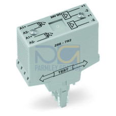 Optocoupler module, Red status indicator, gray