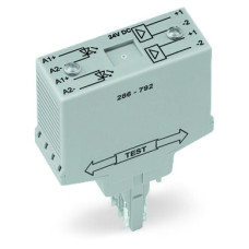 Optocoupler module, Red status indicator, gray